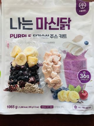 수플먼트 나는 마신닭!! 닭가슴살 주스키트, 먹기 힘들었던 닭가슴살 이제는 마시자 — 5점을 준 리뷰어가 2023년 3월 올린 사용 사진