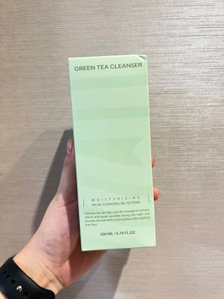 프리마인 메이크업과 들뜨는 각질까지 한방에 깐달걀로! 순하기까지한 셀베이스 그린티클렌저(200ml) — 5점을 준 리뷰어가 2023년 3월 올린 사용 사진