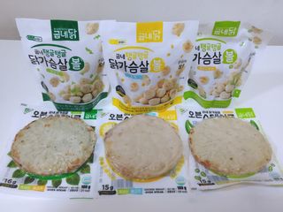 굽네몰 [굽네] 탱글탱글 닭가슴살볼 3종, 닭가슴살 오븐 스테이크 3종 — 5점을 준 리뷰어가 2021년 5월 올린 사용 사진