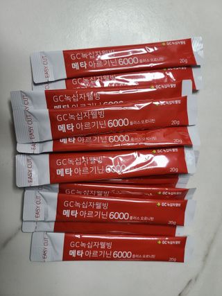 메타아르기닌 GC녹십자웰빙 메타 아르기닌 6000 플러스 오르니틴 — 5점을 준 리뷰어가 2022년 4월 올린 사용 사진