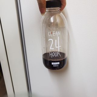 클린24시간 1BOX(5포) + 전용보틀(500ml) — 5점을 준 리뷰어가 2022년 8월 올린 사용 사진