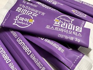 [유산균] 오마이락 프리미엄 포스트바이오틱스 30P — 5점을 준 리뷰어가 2022년 12월 올린 사용 사진
