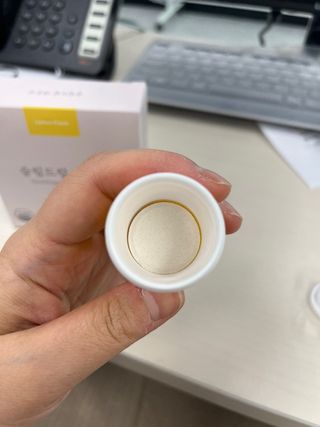 [슬림드랍 레몬맛] 건기식 다이어트 보조제 겸 비타민 — 5점을 준 리뷰어가 2022년 1월 올린 사용 사진