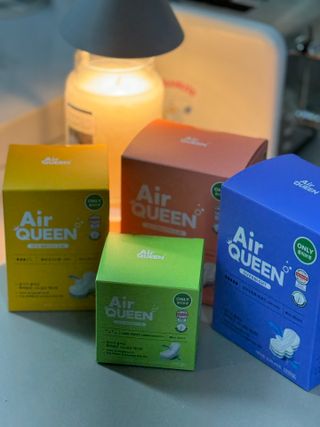 에어퀸 뉴브레스 유기농 생리대 4종 (팬티라이너 20P + 중형 10P + 대형 10P + 오버나이트 8P)_체험단 — 5점을 준 리뷰어가 2024년 6월 올린 사용 사진