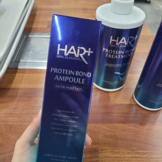 헤어플러스 단백질탈모샴푸 500ml+단백질본드앰플 145ml — 4.5점을 준 리뷰어가 2021년 3월 올린 사용 사진