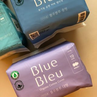 블루블루 유기농 순면 커버 생리대 — 5점을 준 리뷰어가 2021년 1월 올린 사용 사진