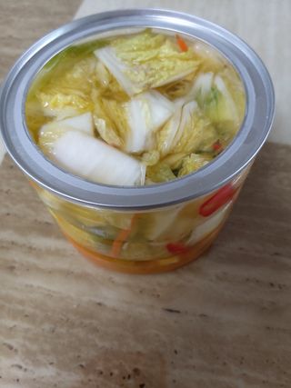 셰프애찬 단호박 백김치 1kg — 5점을 준 리뷰어가 2022년 10월 올린 사용 사진