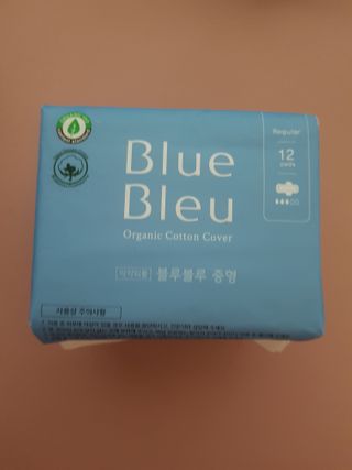 블루블루 유기농 순면 커버 생리대 — 5점을 준 리뷰어가 2021년 1월 올린 사용 사진