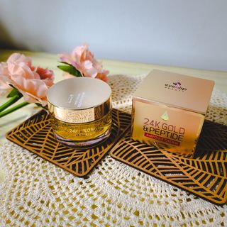 아이앤립 / EYENLIP 아이앤립 24K 골드 N 펩타이드 앰플 크림 — 4점을 준 리뷰어가 2021년 5월 올린 사용 사진