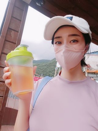 뉴트리션팩토리 하드코어버닝티 오리지널 — 5점을 준 리뷰어가 2021년 8월 올린 사용 사진
