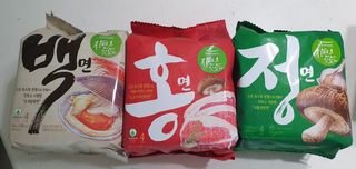 [풀무원] 자연은맛있다 정면, 백면, 홍면  세트 — 5점을 준 리뷰어가 2021년 4월 올린 사용 사진