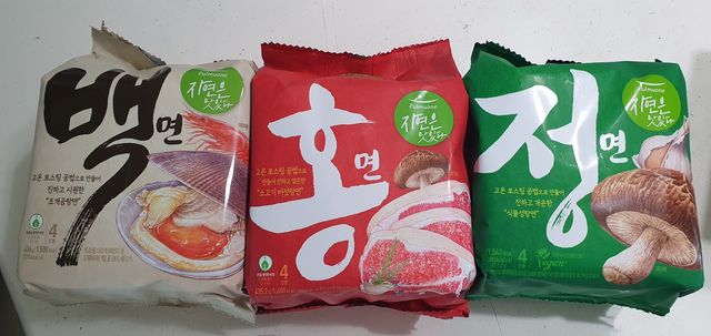 [풀무원] 자연은맛있다 정면, 백면, 홍면  세트 리뷰 사진