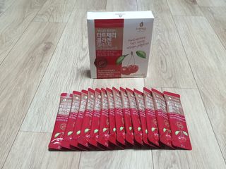 자연에온 가득담은 몽모랑시 타트체리 콜라겐 젤리스틱 — 5점을 준 리뷰어가 2021년 1월 올린 사용 사진