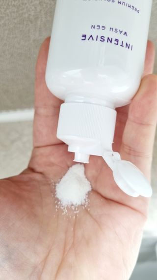 바르셀 저분자피쉬콜라겐 클랜징 파우더 화이트닝 각질제거 필링 워시 젠 90g — 5점을 준 리뷰어가 2021년 11월 올린 사용 사진