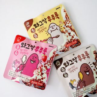 스낵스 와그작후루룩 3종_카카오2봉+아몬드2봉+딸기2봉 (총 6봉) — 5점을 준 리뷰어가 2024년 2월 올린 사용 사진