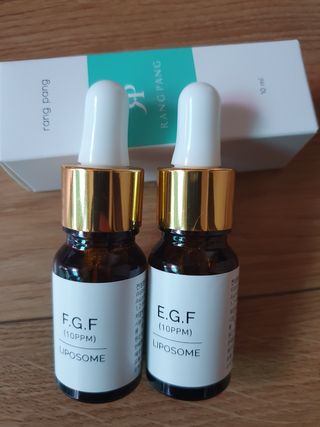 랑팡 EGF+FGF 10ppm 리포좀 앰플 원액 10ml — 5점을 준 리뷰어가 2021년 9월 올린 사용 사진