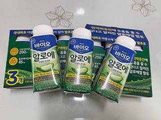 LIVE 매일바이오 알로에 드링킹 요거트 — 5점을 준 리뷰어가 2022년 4월 올린 사용 사진