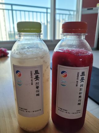 트롯전통식혜 트롯레드비트식혜 1리터 +500리터 — 4점을 준 리뷰어가 2021년 5월 올린 사용 사진
