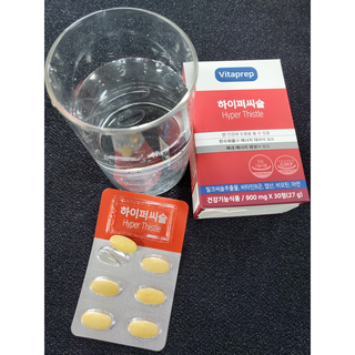 뉴트리션팩토리 비타프렙 하이퍼씨슬 밀크씨슬 900mg — 5점을 준 리뷰어가 2021년 7월 올린 사용 사진