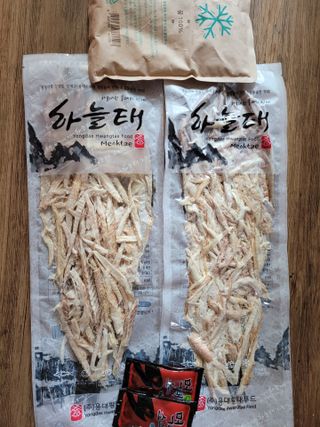[오늘바스켓] 용대리 손질하늘태 130g — 5점을 준 리뷰어가 2021년 6월 올린 사용 사진