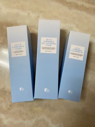 페브유 / FABYOU 페브유 pH5.5 캐모마일 젤 클렌징 폼 + 클렌징 오일 + 토너 3종 세트 — 5점을 준 리뷰어가 2021년 7월 올린 사용 사진