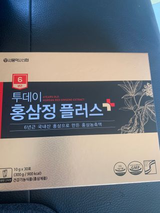 서울약사신협_투데이홍삼정플러스스틱_10g x 30포 — 5점을 준 리뷰어가 2021년 7월 올린 사용 사진