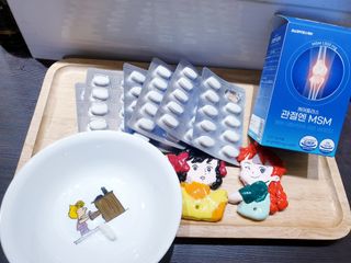 [경남제약헬스케어]케어플러스 관절엔 MSM 1000mg 60정/1개월분/관절/뼈/연골 영양/비타민D+아연/1일2정 — 5점을 준 리뷰어가 2024년 1월 올린 사용 사진