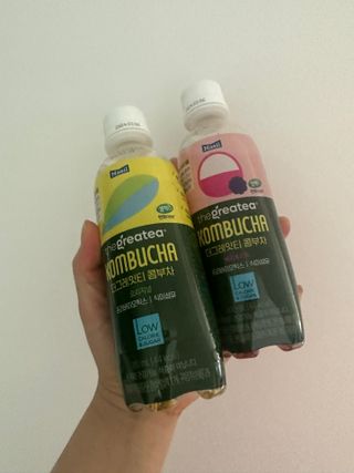 더그레잇티 콤부차 [매일유업] 더그레잇티 44kcal 콤부차 300ml *12개입 (오리지널 6개+베리리치 6개) — 5점을 준 리뷰어가 2023년 8월 올린 사용 사진