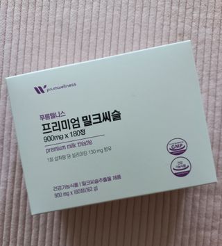 [푸름웰니스] 프리미엄 밀크씨슬 (900mgX180정) — 5점을 준 리뷰어가 2022년 4월 올린 사용 사진