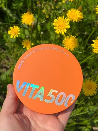 광동생활건강 MF[광동] 비타500✨주름개선·미백·SPF50+🌞퍼펙트쉴드 빅 선쿠션 본품 — 4.5점을 준 리뷰어가 2024년 5월 올린 사용 사진