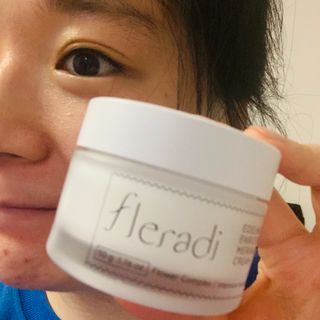 플레라디 에델바이스 인리치드 머랭 크림 — 5점을 준 리뷰어가 2021년 6월 올린 사용 사진