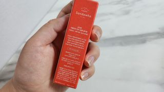 스킨큐어 산다화 카멜리아 안티 링클 멀티밤 — 3점을 준 리뷰어가 2022년 12월 올린 사용 사진