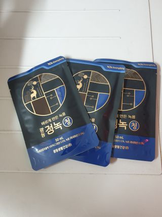 광동생활건강 [광동] 바르게 만든 녹용, 광동정녹청 30포. — 5점을 준 리뷰어가 2022년 1월 올린 사용 사진