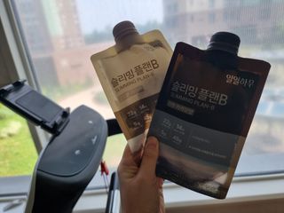일일하우 슬리밍 플랜B 고소한 귀리맛, 진한 카카오맛 (체중조절식) — 5점을 준 리뷰어가 2023년 7월 올린 사용 사진