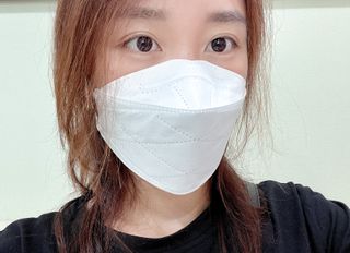 케이파이 나날마스크 [케이파이 나날] KF94 마스크 50매입 (개별포장) ,  여름에도 좋은 숨쉬기 편한 순수 국산 마스크 — 5점을 준 리뷰어가 2022년 9월 올린 사용 사진