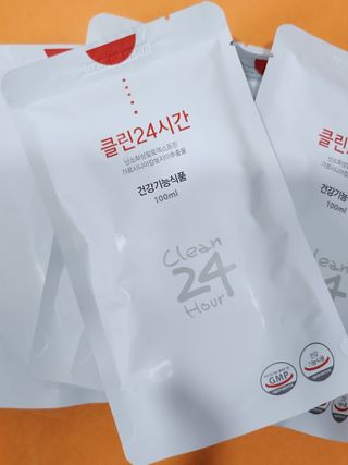 클린24시간 1BOX(5포) + 전용보틀(500ml) — 5점을 준 리뷰어가 2023년 7월 올린 사용 사진