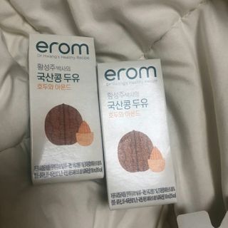 이롬 erom 황성주박사의 국산콩 두유 호두와 아몬드 — 5점을 준 리뷰어가 2020년 12월 올린 사용 사진
