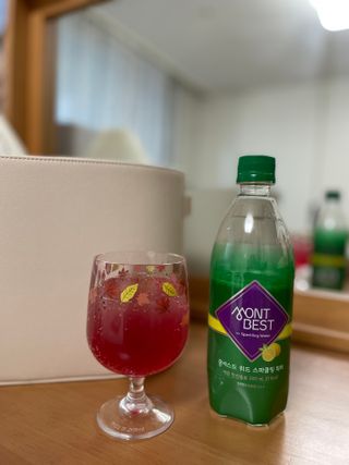 몽베스트 Montbest with Sparkling water Lemon OR Lime 20병(랜덤) — 5점을 준 리뷰어가 2021년 11월 올린 사용 사진