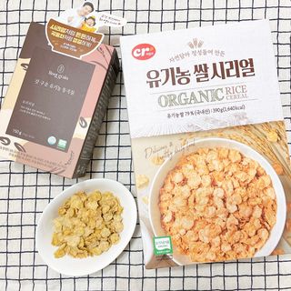 씨알푸드 유기농 쌀 시리얼 390g + 갓 구운 유기농 발아통곡물 150g — 5점을 준 리뷰어가 2021년 12월 올린 사용 사진