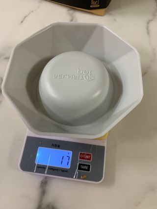 [세싹보울] 세균 싹~ 사라지는 셀앤핏 펫 항균동 애견식기 — 3점을 준 리뷰어가 2021년 6월 올린 사용 사진