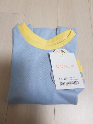 유비맘 캔디팡팡 내의/내복 상하 세트 — 3.5점을 준 리뷰어가 2021년 3월 올린 사용 사진