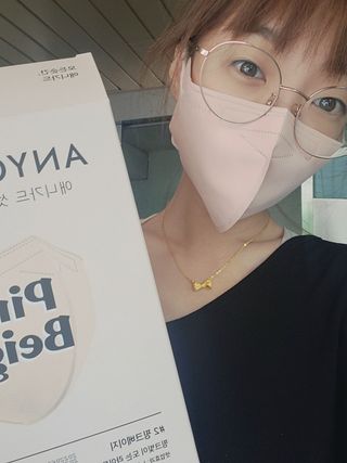 [애니가드] 셋업 메베마스크라이트  (대형 4컬러 + 중형 4컬러) — 5점을 준 리뷰어가 2022년 7월 올린 사용 사진