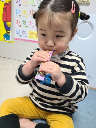 다나음 180도 칼슘젤리+아연면역젤리 — 3점을 준 리뷰어가 2022년 1월 올린 사용 사진