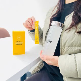 주식회사 씨크릿비에프랩 마시는 아미노산 아미토리 열대과일맛 14포 [1포, 5g / 보틀증정] — 5점을 준 리뷰어가 2023년 2월 올린 사용 사진