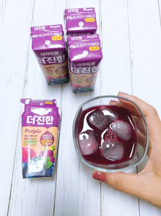 [롯데칠성] 야채듬뿍 더'진한 [롯데칠성] 야채는 이제 COLORFULL! 야채듬뿍  더 진한 레드 4개 +퍼플 4개 (총 8개) — 5점을 준 리뷰어가 2023년 6월 올린 사용 사진