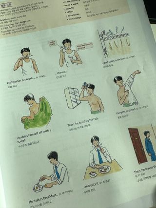 웅진컴퍼스 EEA 일상영어회화 EEA 낭독편 — 5점을 준 리뷰어가 2023년 2월 올린 사용 사진