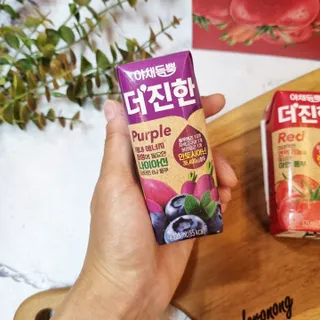 [롯데칠성] 야채듬뿍 더'진한 [롯데칠성] 야채는 이제 COLORFULL! 야채듬뿍  더 진한 레드 4개 +퍼플 4개 (총 8개) — 5점을 준 리뷰어가 2023년 6월 올린 사용 사진