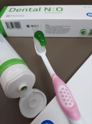 프리마인 유해균 뿐만 아니라 유익균까지 씻어내는 치약은 그만, 건강한 구강환경을 만드는 덴탈엔오 — 5점을 준 리뷰어가 2023년 3월 올린 사용 사진