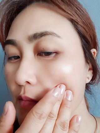 바노바기 코스메틱 바노바기 밀크씨슬 리페어 시카 선스크린 플러스 50ml — 5점을 준 리뷰어가 2023년 3월 올린 사용 사진