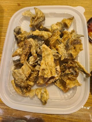 오희숙 전통부각 명인 찹쌀김부각, 찹쌀다시마부각, 황태껍질튀각 총 6봉 — 5점을 준 리뷰어가 2021년 6월 올린 사용 사진